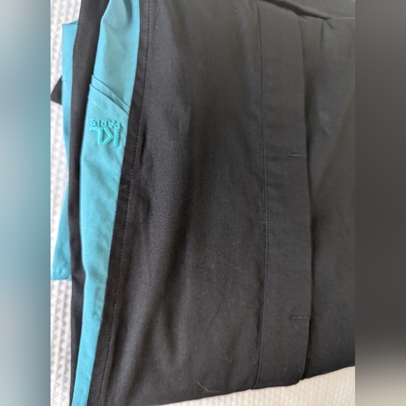 Karl Lagerfeld Long Sleeve Shirt Turquoise Black Made Italy Size 48 Slim Fit. - Picture 9 of 10